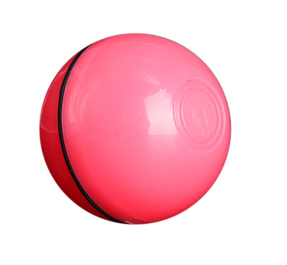LED Rolling Cat Ball - Self-Rotating Toy with Catnip and Feather
