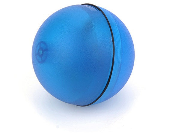 LED Rolling Cat Ball - Self-Rotating Toy with Catnip and Feather